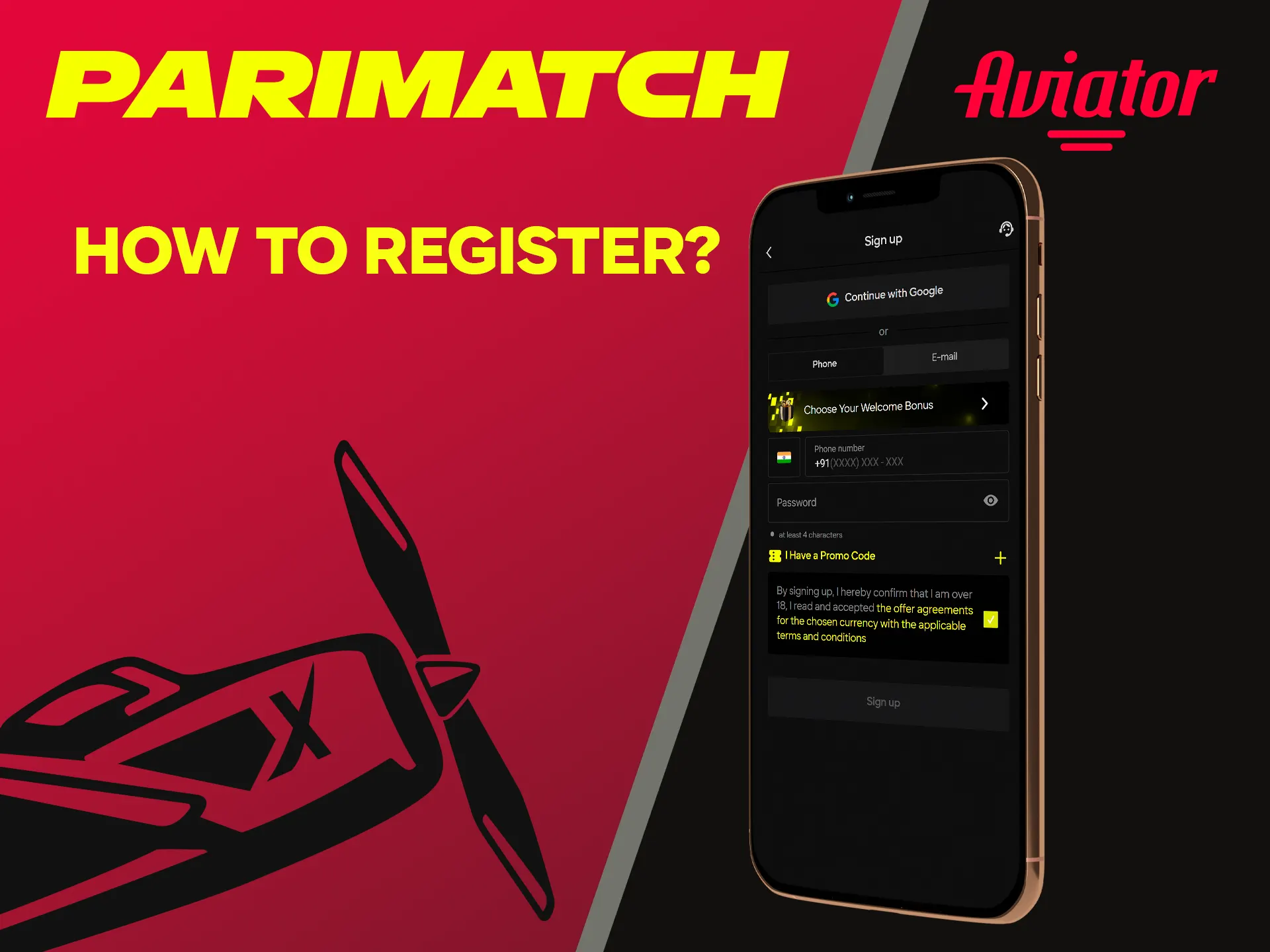 You can register to play Aviator using the Parimatch application.